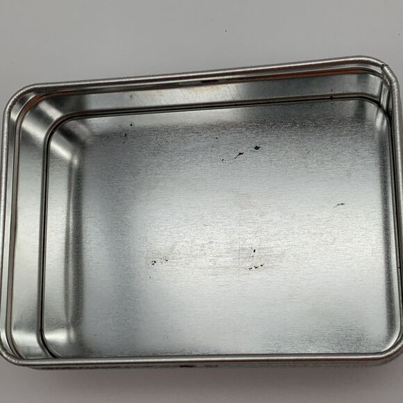 Collectible Coca Cola Tin Box Silver Rectangular Trinket Tin 5 x 3.6 x 1.6 - Picture 7 of 10